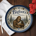 Bigfoot's Good China 10" Dinner Plate | Bigfoot & Cat Woodland Plate