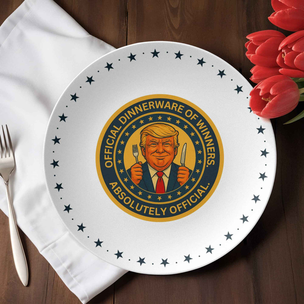 Political Parody “Official Dinnerware of Winners” Collectible Plate