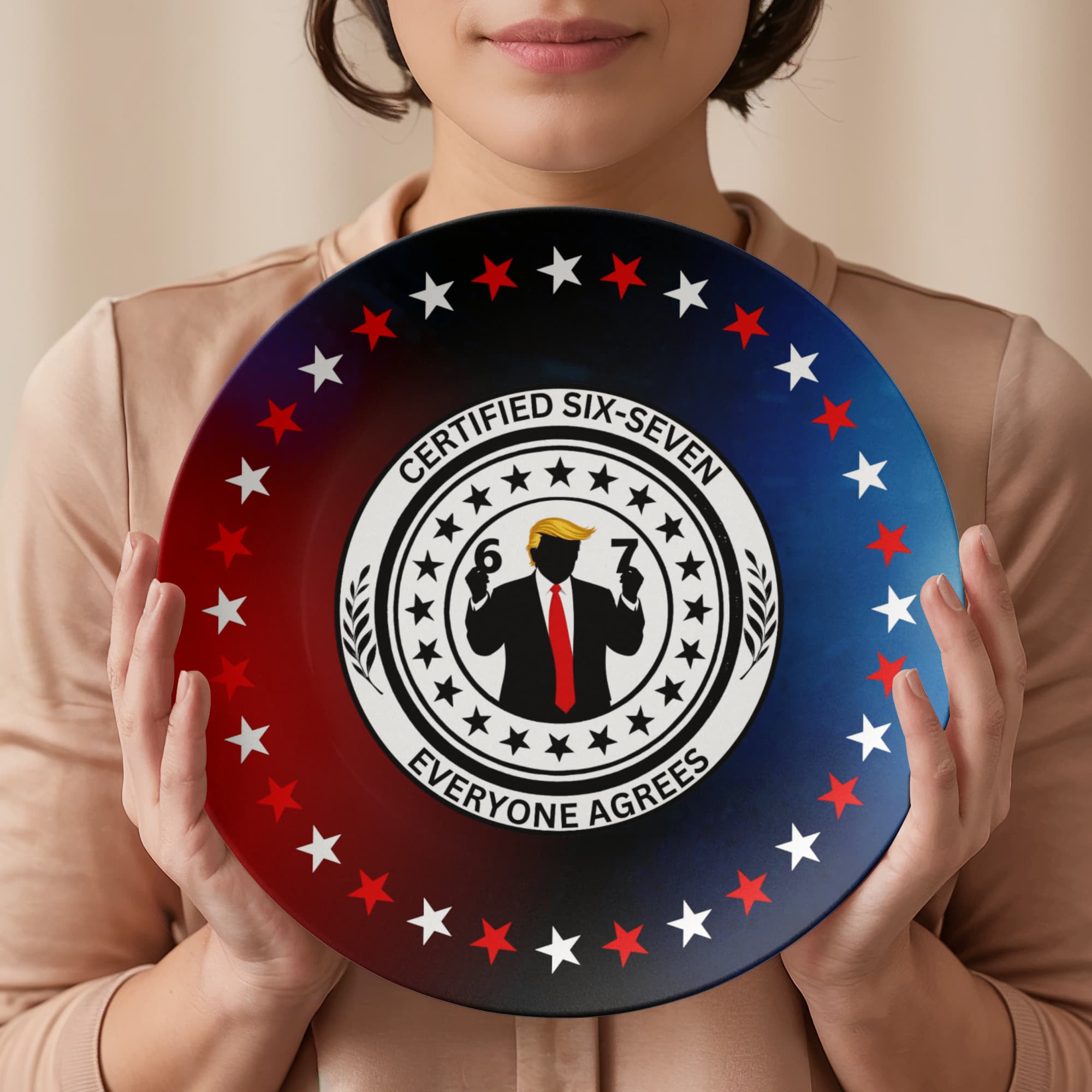 Six Seven Dinner Plate – Certified Parody Servingware