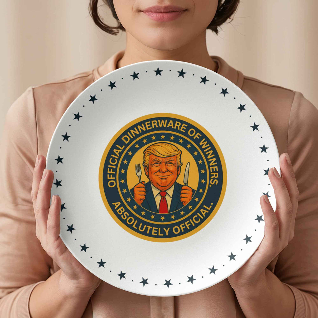 Political Parody “Official Dinnerware of Winners” Collectible Plate