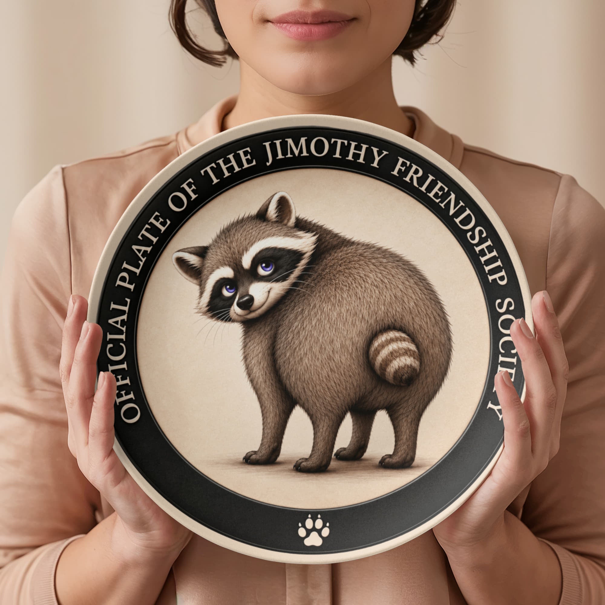 Official Plate of the Jimothy Friendship Society – 10-Inch Dinner Plate