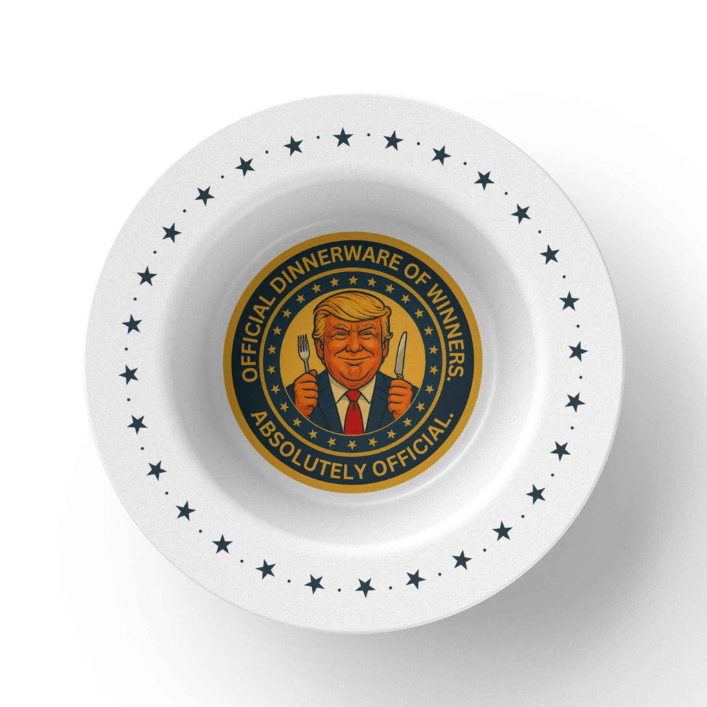 Political Parody “Official Dinnerware of Winners” Collectible Bowl
