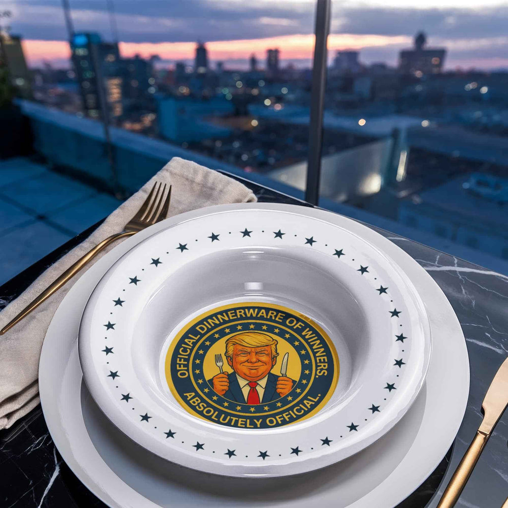 Political Parody “Official Dinnerware of Winners” Collectible Bowl
