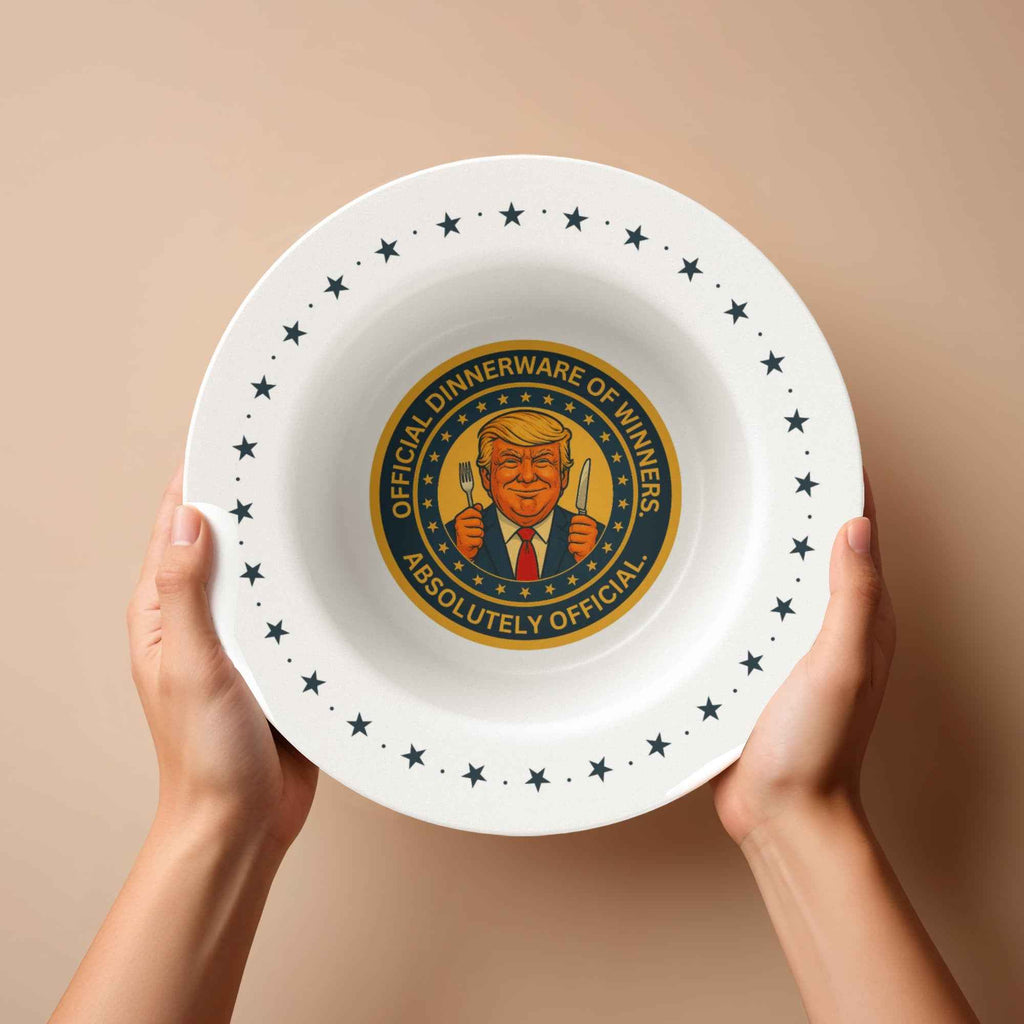 Political Parody “Official Dinnerware of Winners” Collectible Bowl
