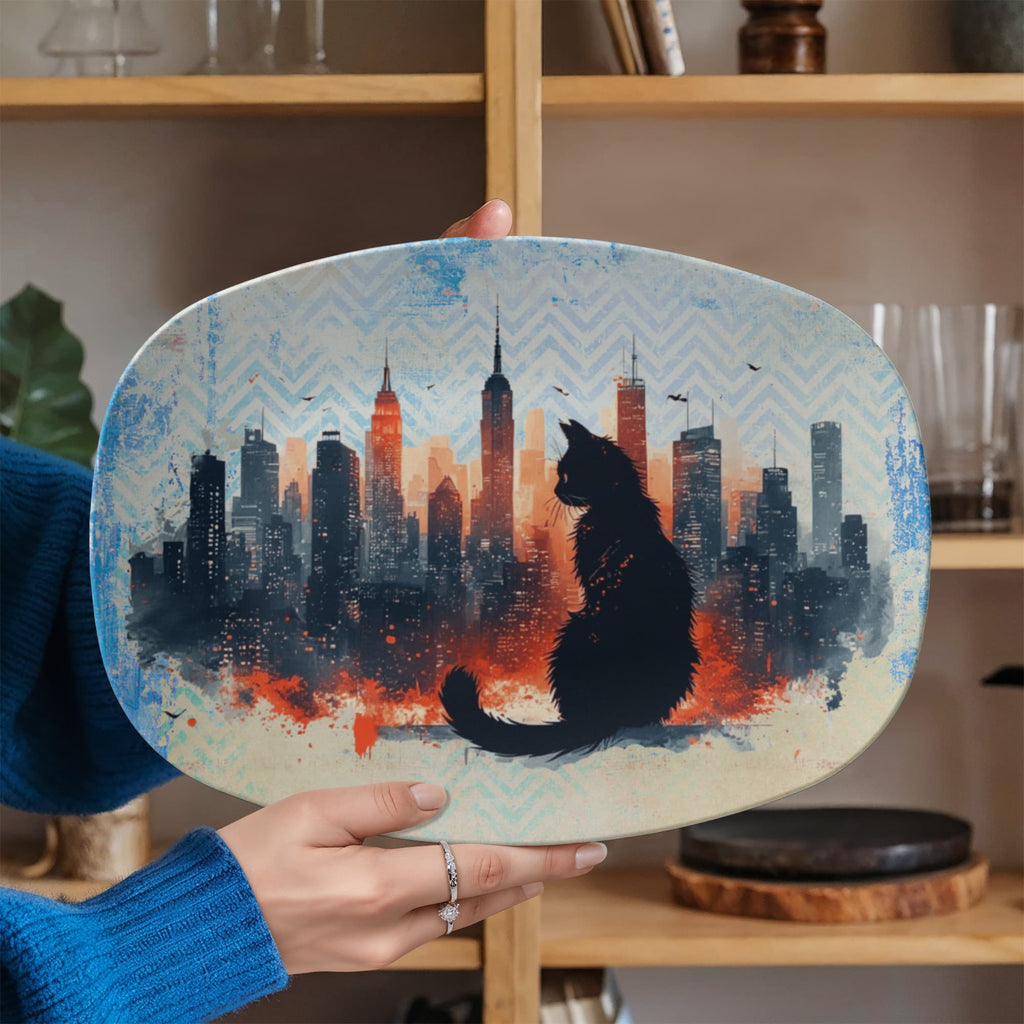 Urban Cat Collectible Platter