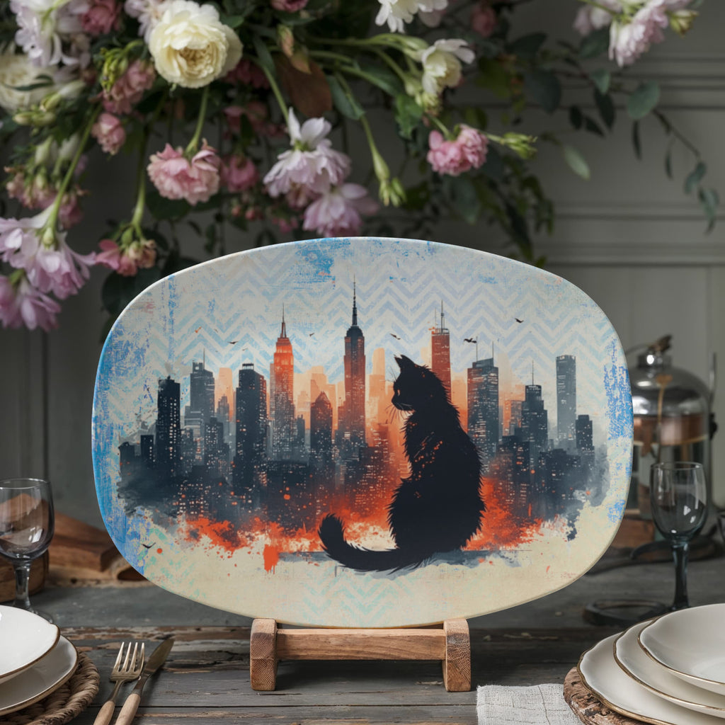 Urban Cat Collectible Platter