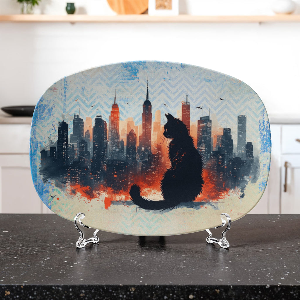 Urban Cat Collectible Platter
