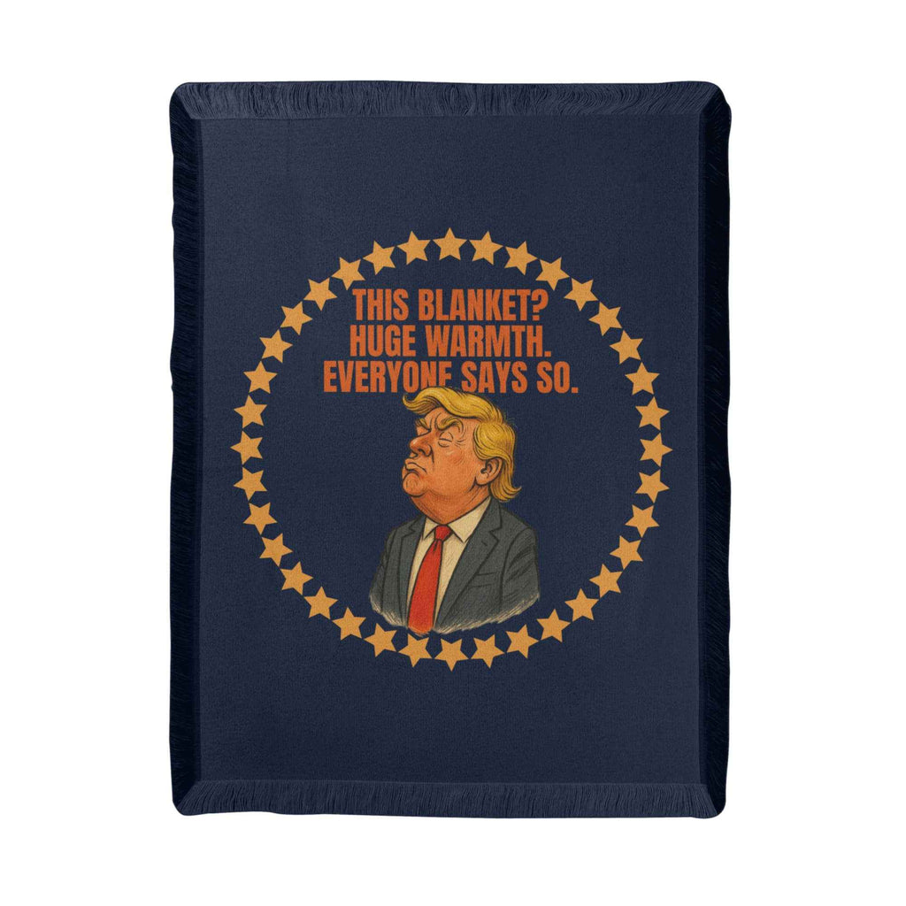 Huge Warmth Woven Throw — “This Blanket? Huge Warmth. Everyone Says So.”