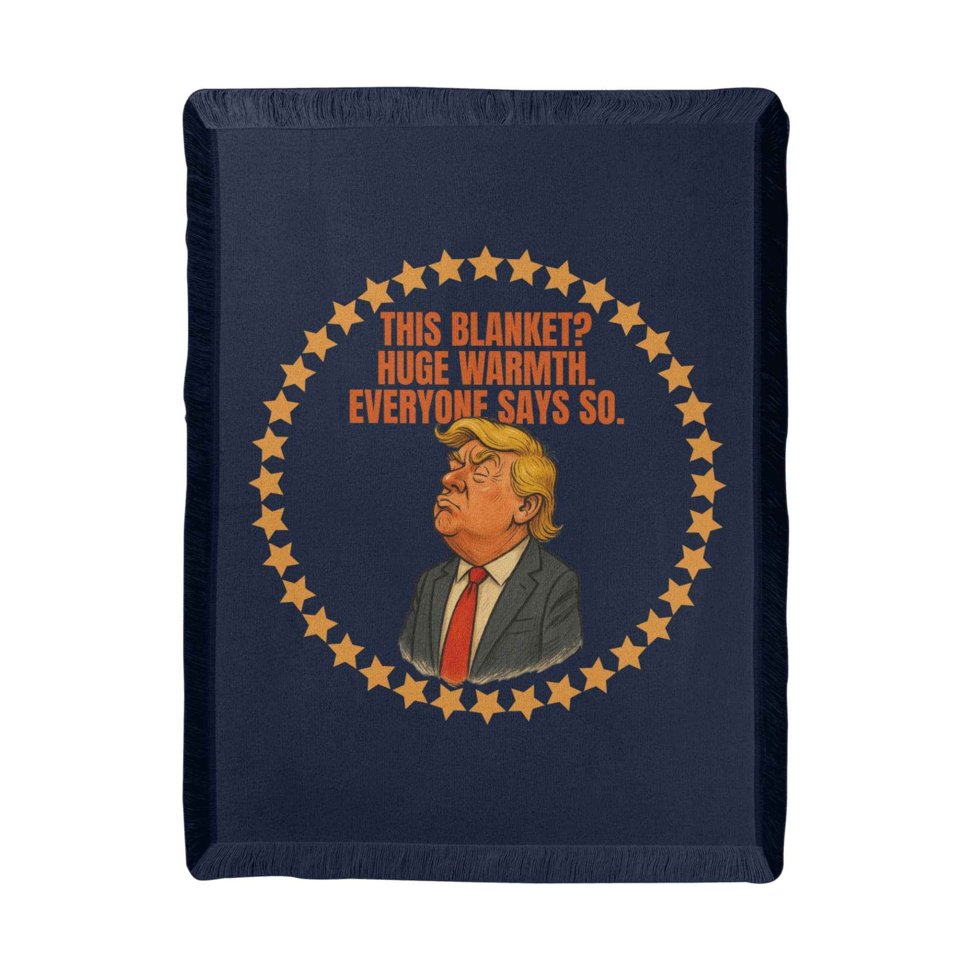 Huge Warmth Woven Throw — “This Blanket? Huge Warmth. Everyone Says So.”