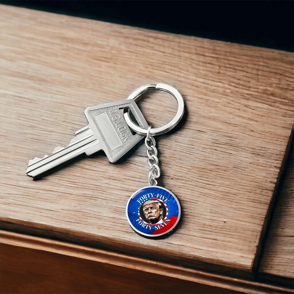 Trump 45 47 Pendant Keychain