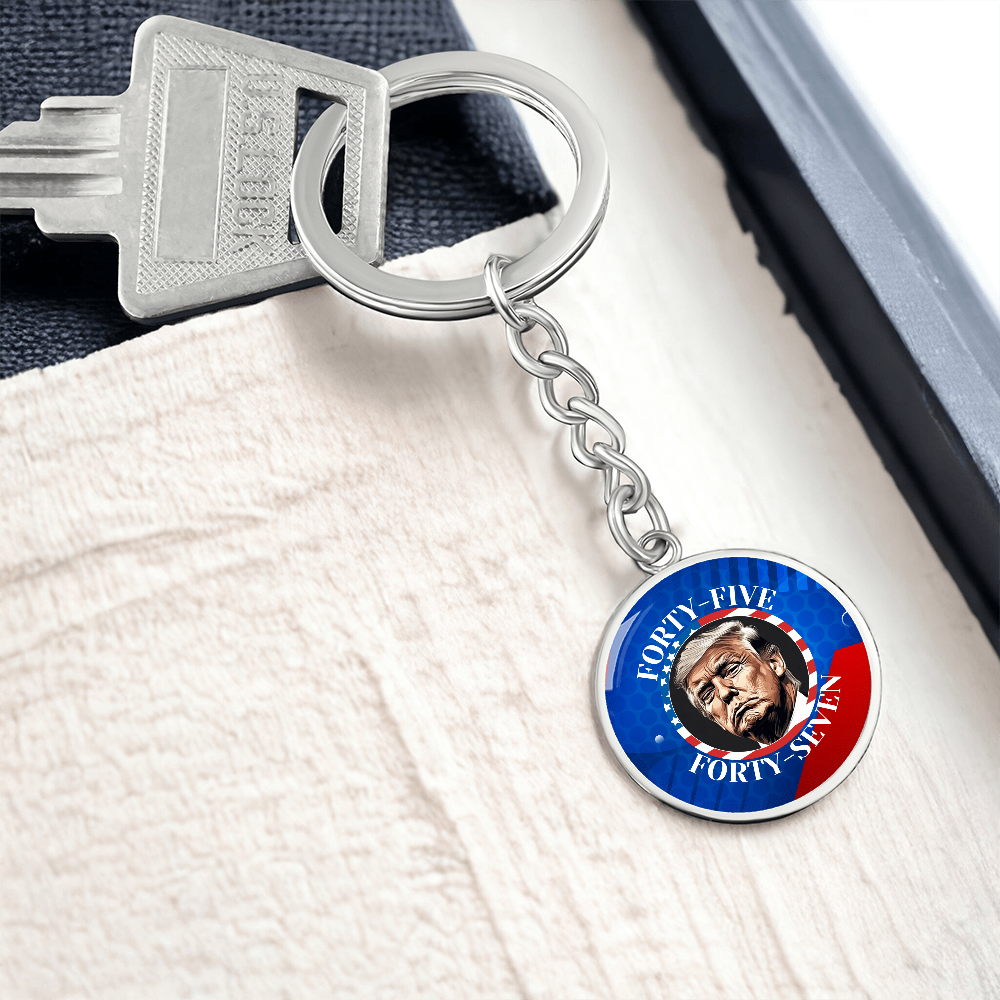 Trump 45 47 Pendant Keychain
