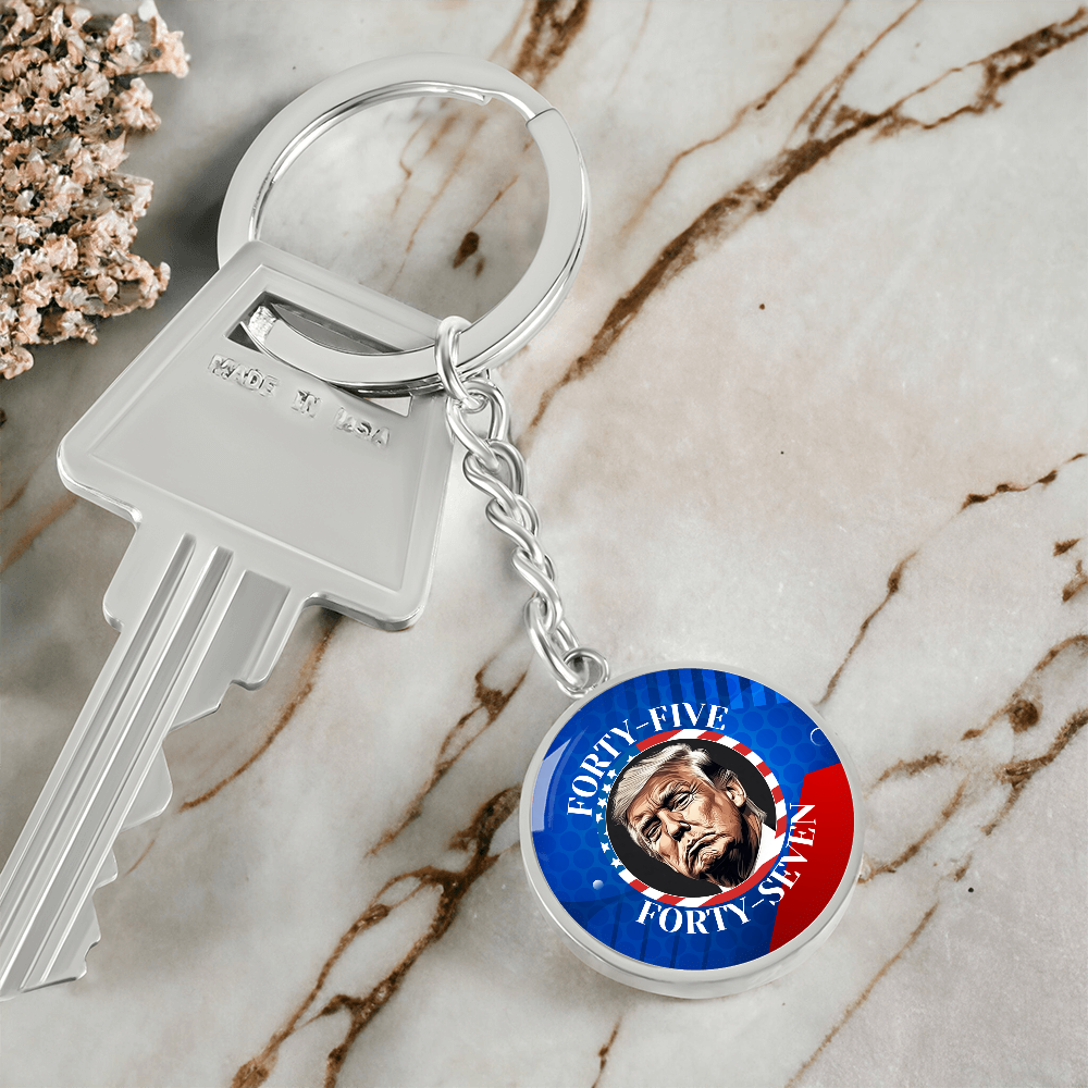Trump 45 47 Pendant Keychain