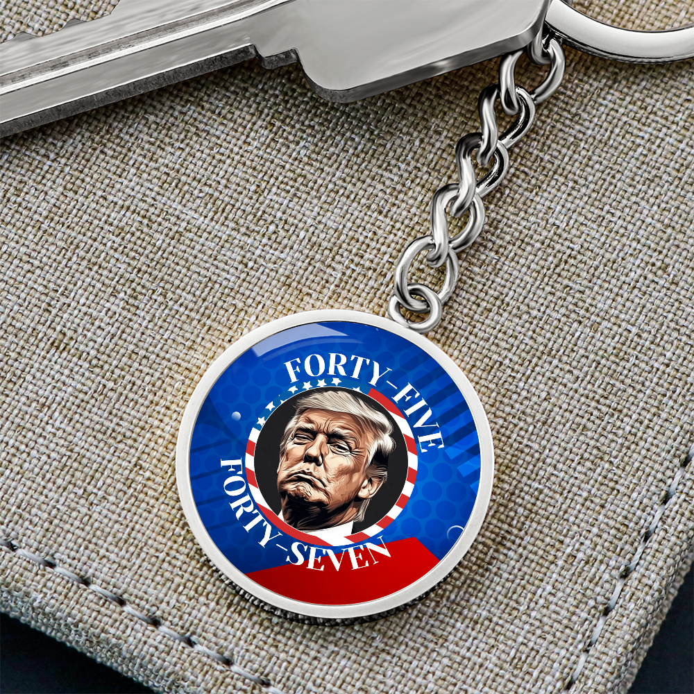 Trump 45 47 Pendant Keychain