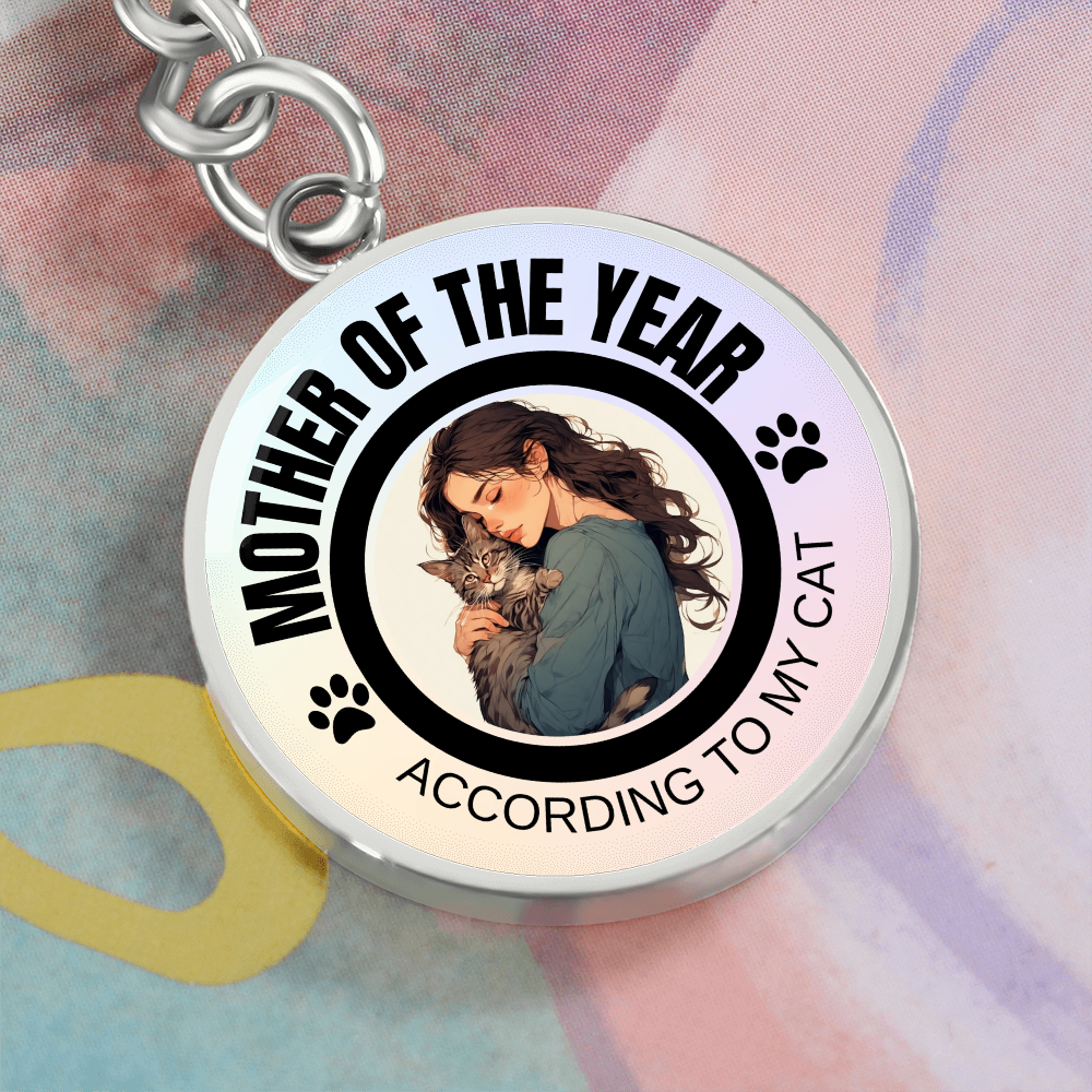 Mother of the Year Pendant Keychain