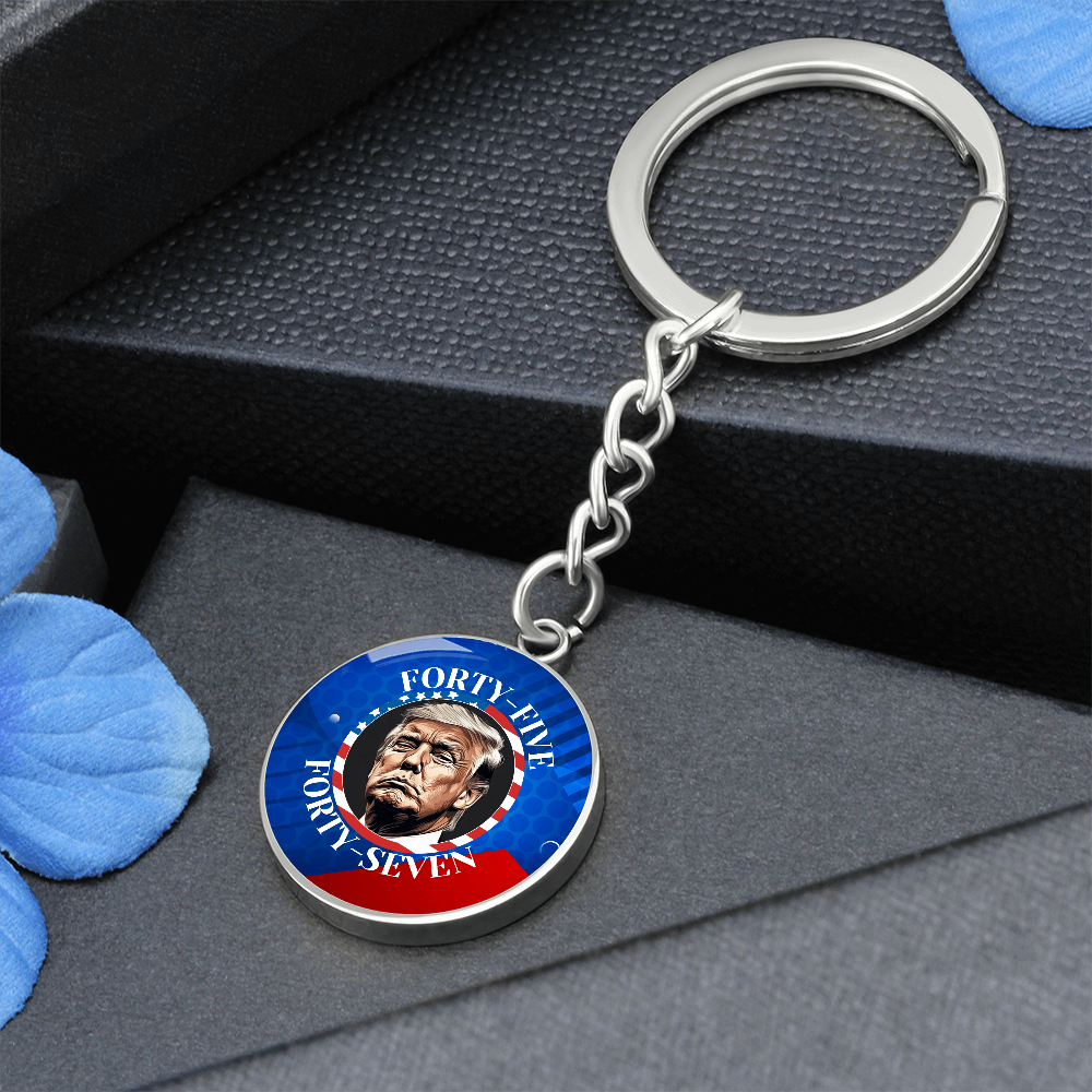 Trump 45 47 Pendant Keychain