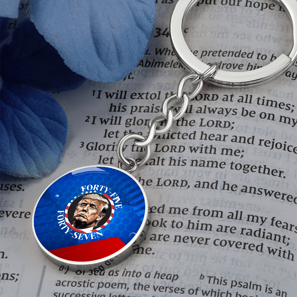 Trump 45 47 Pendant Keychain