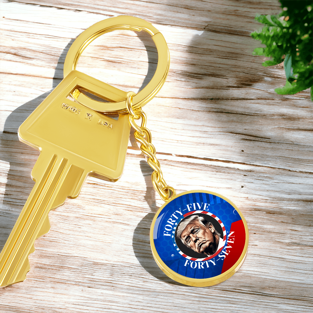 Trump 45 47 Pendant Keychain
