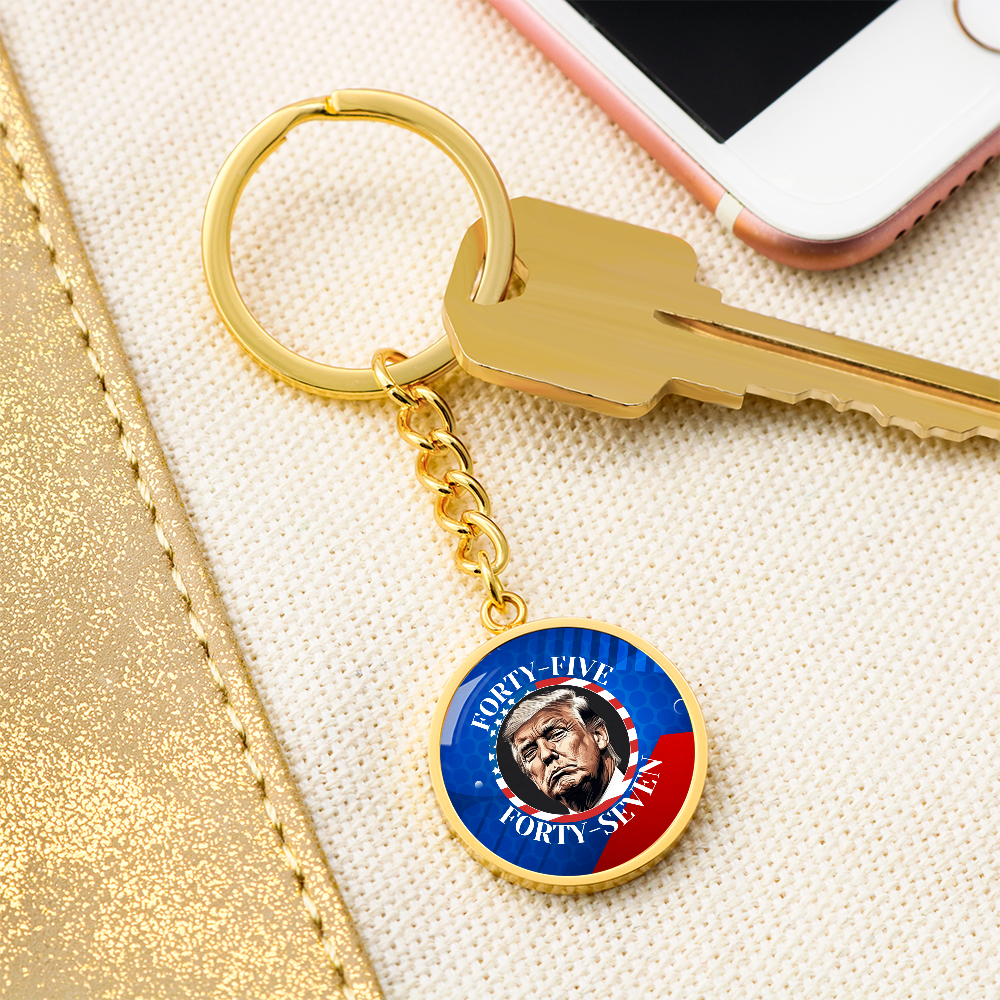 Trump 45 47 Pendant Keychain