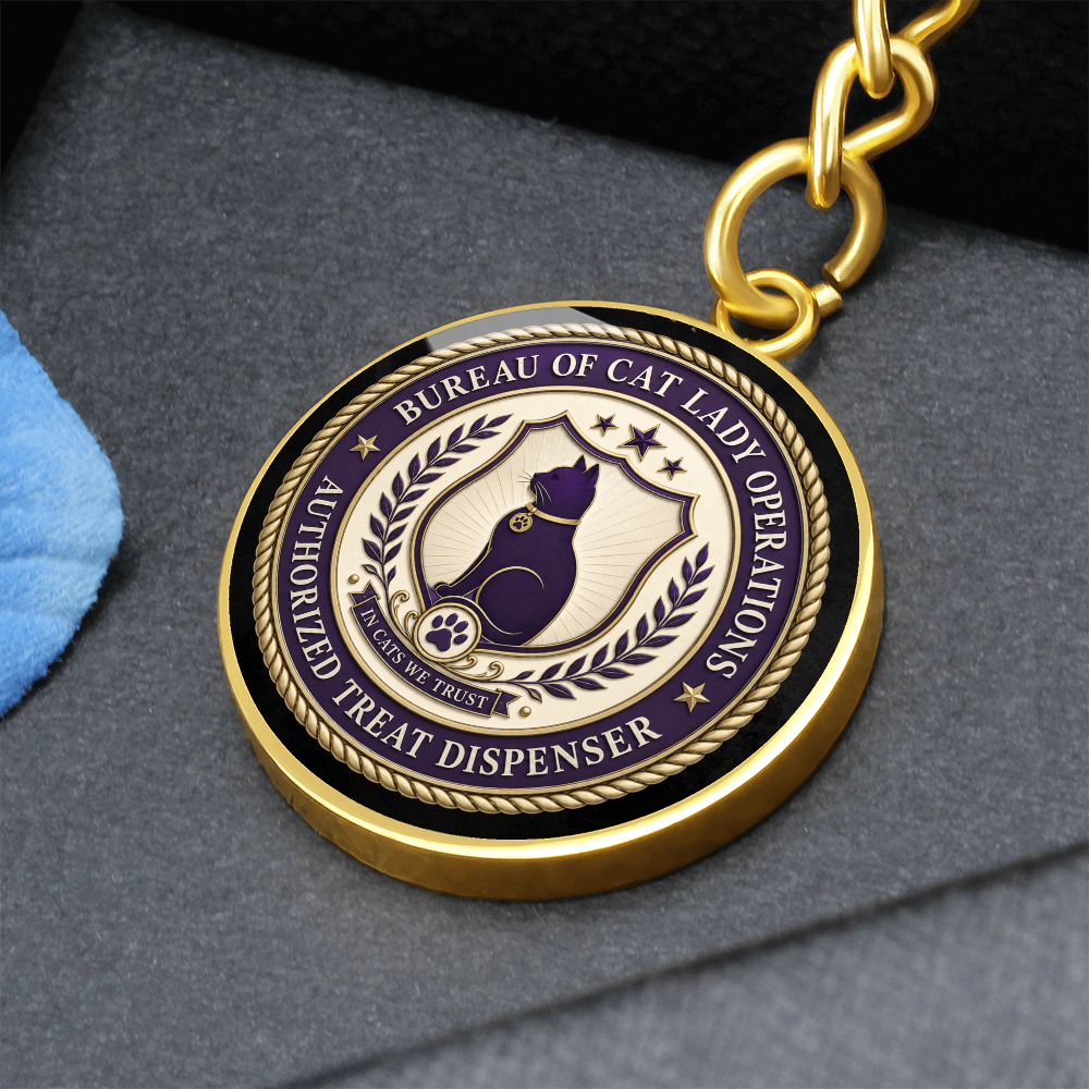 Bureau of Cat Lady Operations Keychain