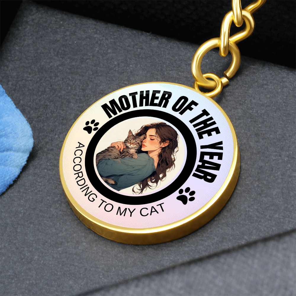 Mother of the Year Pendant Keychain