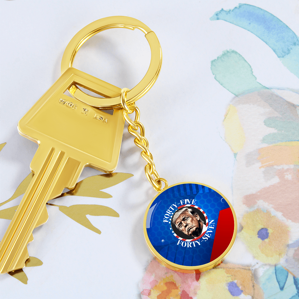 Trump 45 47 Pendant Keychain
