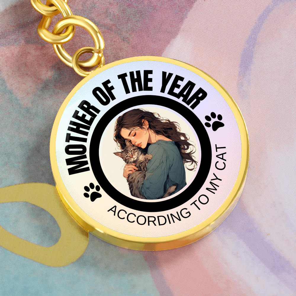Mother of the Year Pendant Keychain