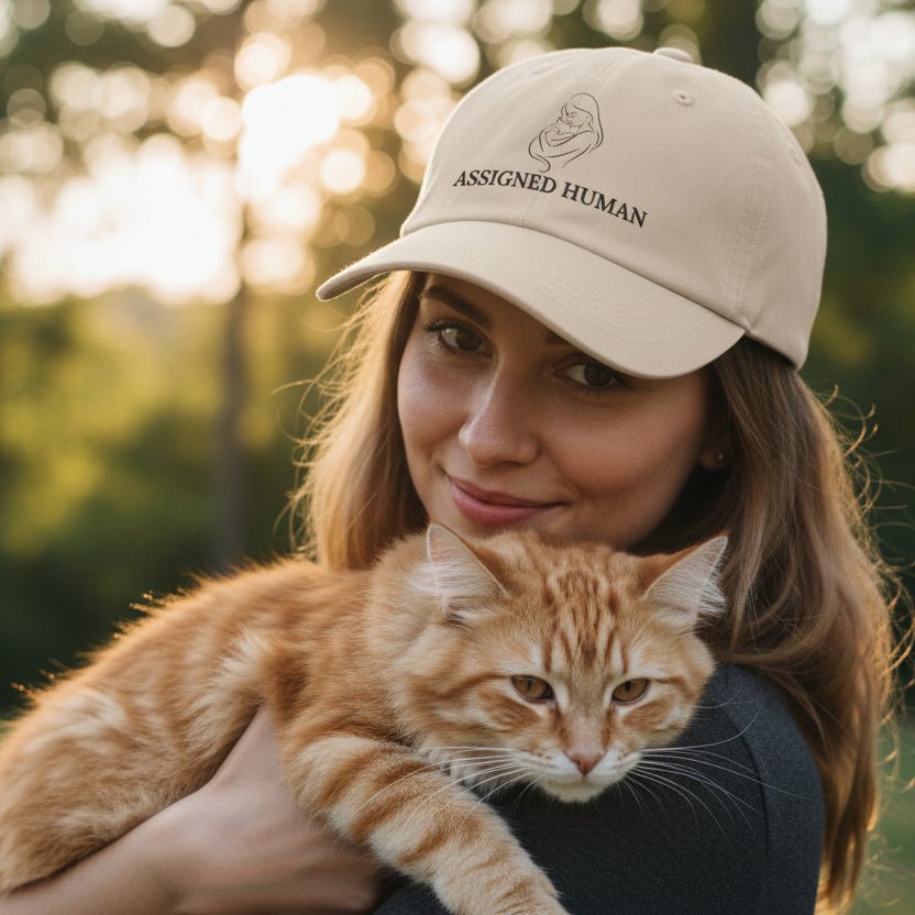Assigned Human Dad Hat – Soft Cotton Adjustable Cap - Hats, Baseball & Trucker - EpiAl's Shop