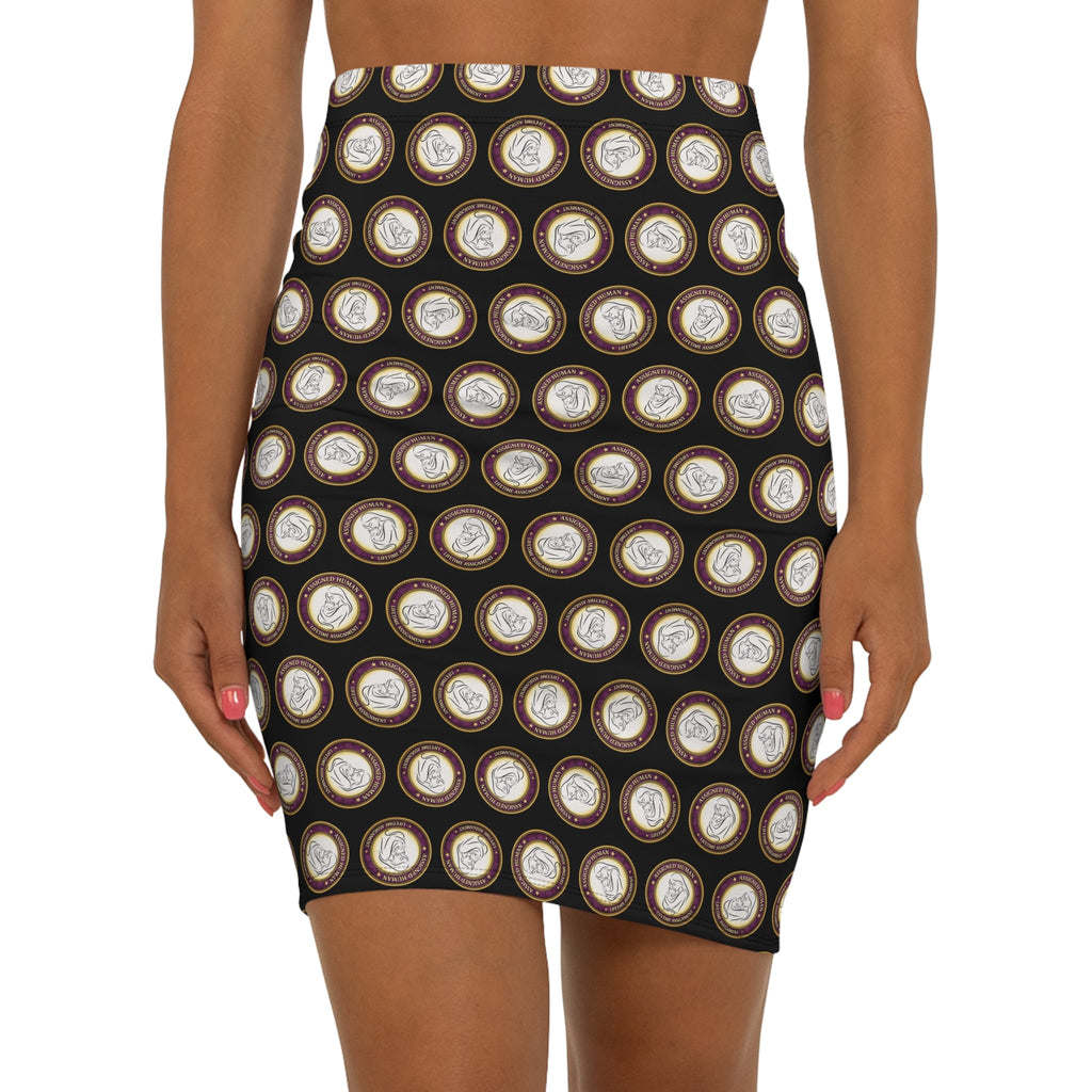Assigned Human – Lifetime Assignment Pencil Skirt | Official Seal Print - Clothing, Women, Skirts - EpiAl's Shop