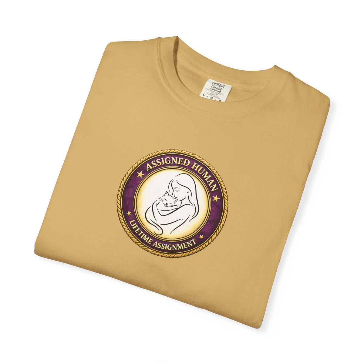 Assigned Human – Lifetime Assignment T-Shirt | Cat Lover Seal Tee - Clothing, Women, T-Shirts - EpiAl's Shop