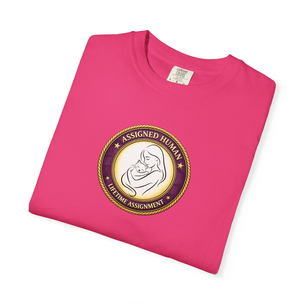 Assigned Human – Lifetime Assignment T-Shirt | Cat Lover Seal Tee - Clothing, Women, T-Shirts - EpiAl's Shop