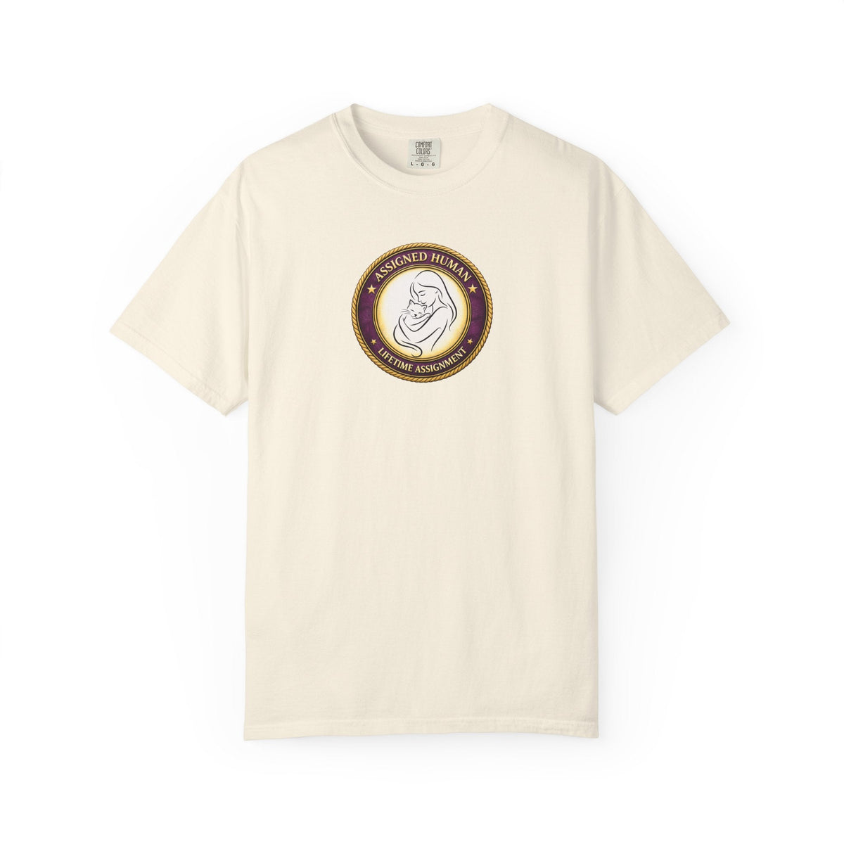 Assigned Human – Lifetime Assignment T-Shirt | Cat Lover Seal Tee - Clothing, Women, T-Shirts - EpiAl's Shop