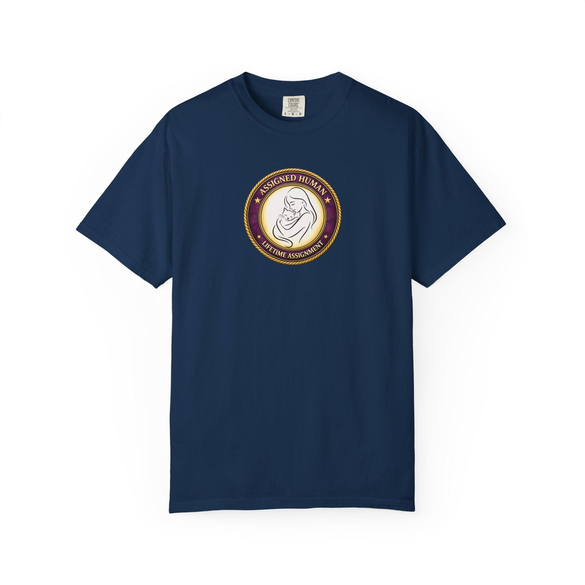 Assigned Human – Lifetime Assignment T-Shirt | Cat Lover Seal Tee - Clothing, Women, T-Shirts - EpiAl's Shop