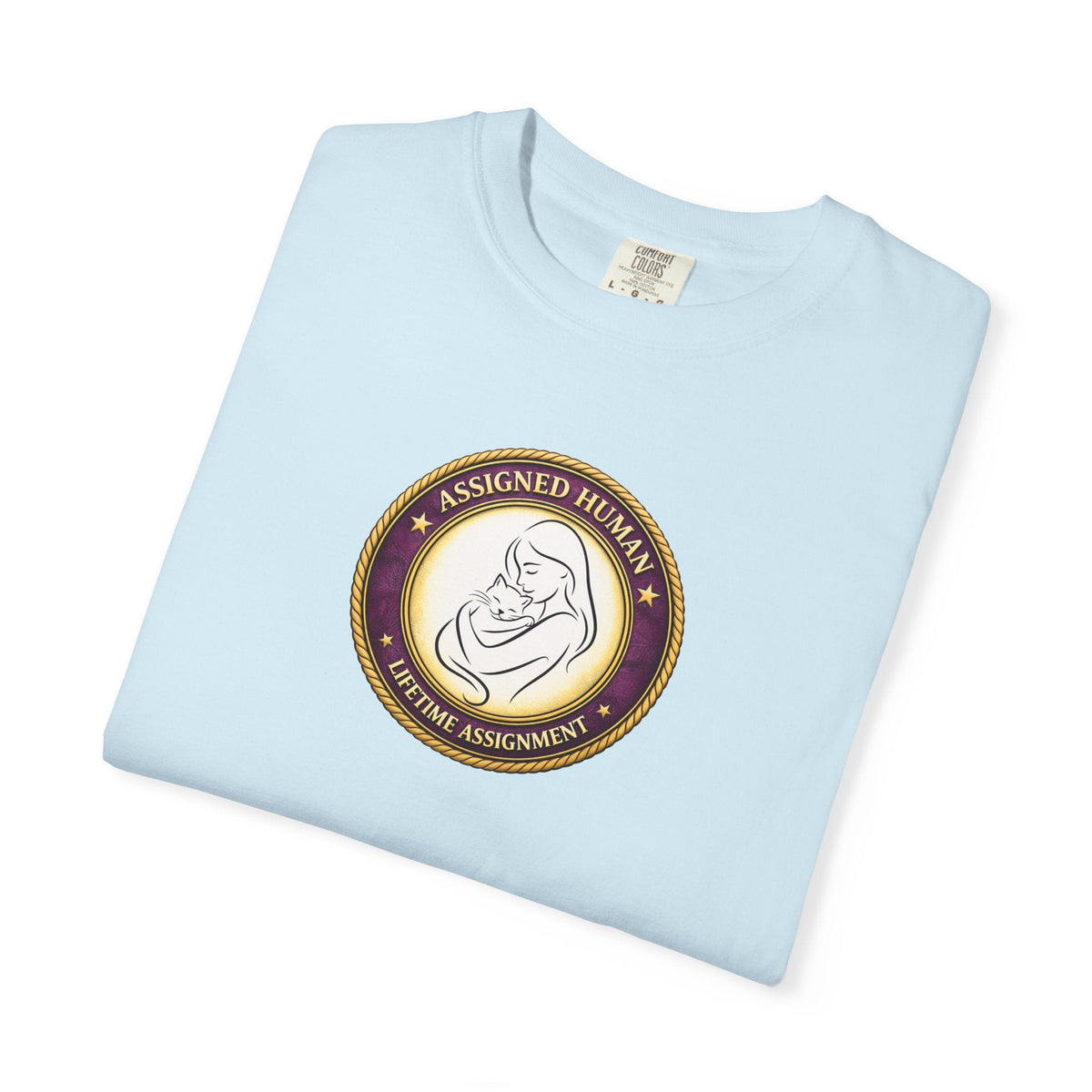 Assigned Human – Lifetime Assignment T-Shirt | Cat Lover Seal Tee - Clothing, Women, T-Shirts - EpiAl's Shop