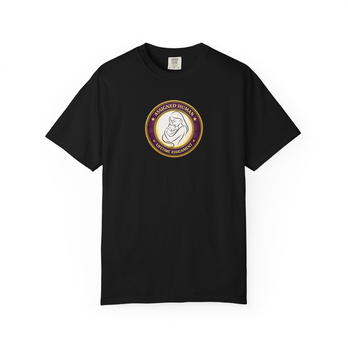 Assigned Human – Lifetime Assignment T-Shirt | Cat Lover Seal Tee - Clothing, Women, T-Shirts - EpiAl's Shop