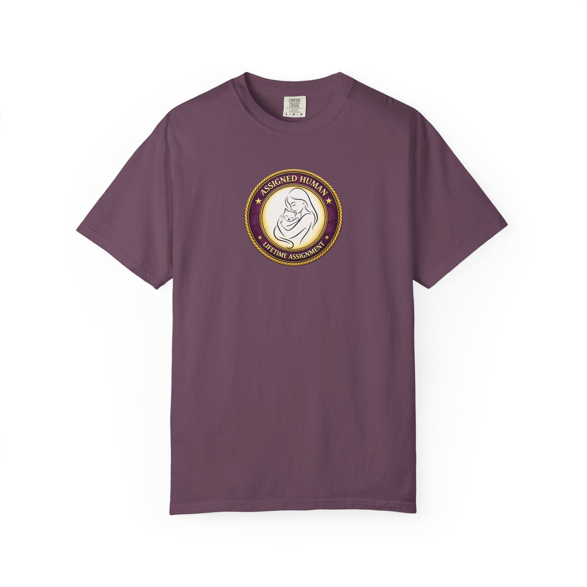 Assigned Human – Lifetime Assignment T-Shirt | Cat Lover Seal Tee - Clothing, Women, T-Shirts - EpiAl's Shop