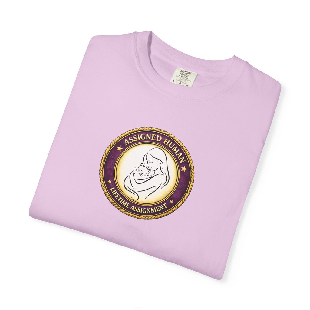Assigned Human – Lifetime Assignment T-Shirt | Cat Lover Seal Tee - Clothing, Women, T-Shirts - EpiAl's Shop