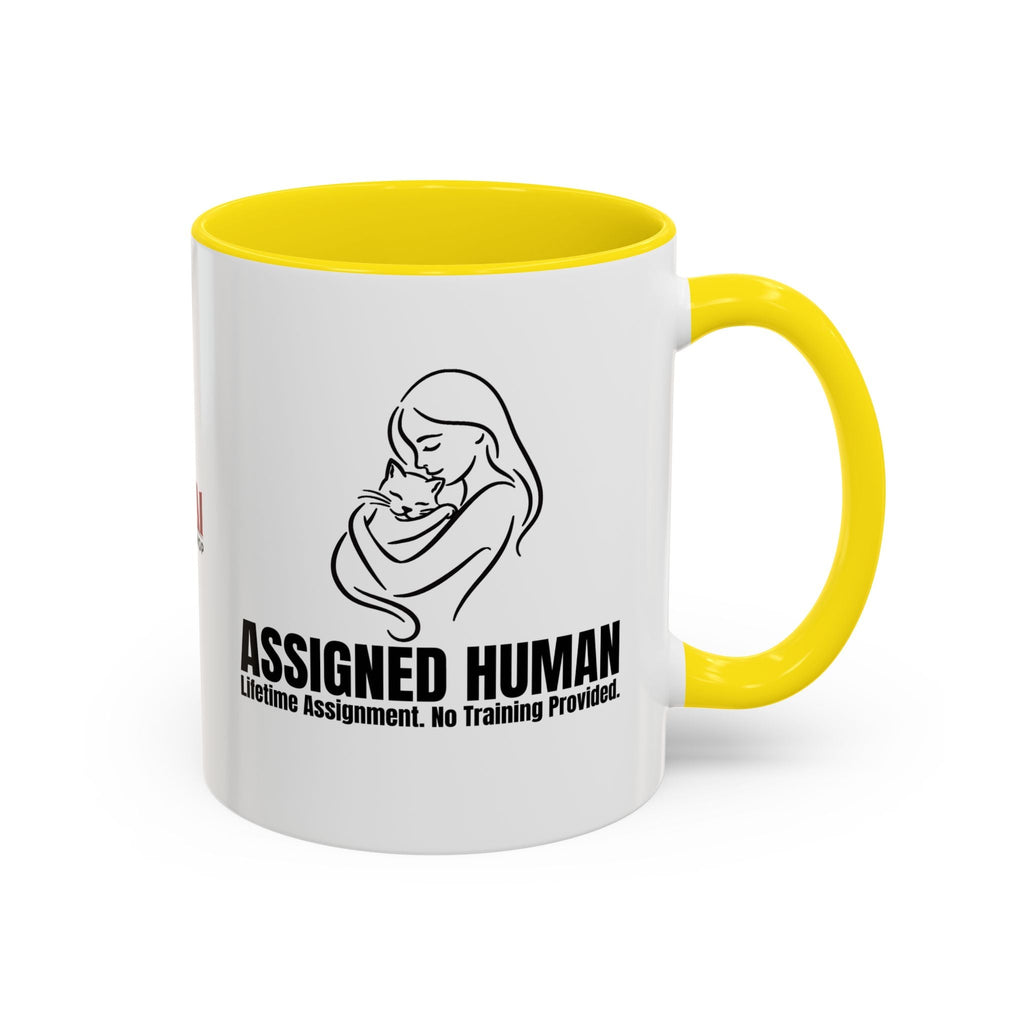 Assigned Human Mug – Lifetime Assignment Cat Coffee Cup - Drinkware, Coffee Mugs - EpiAl's Shop