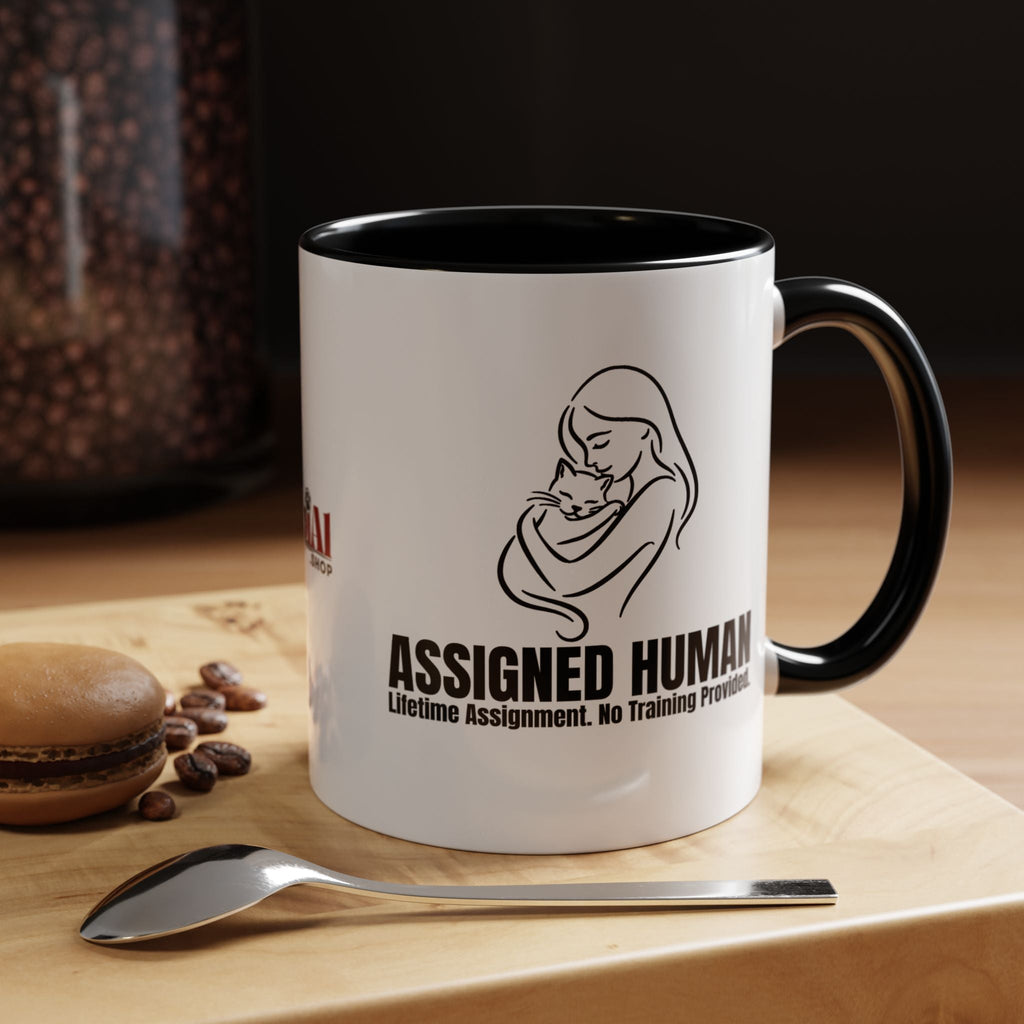 Assigned Human Mug – Lifetime Assignment Cat Coffee Cup - Drinkware, Coffee Mugs - EpiAl's Shop