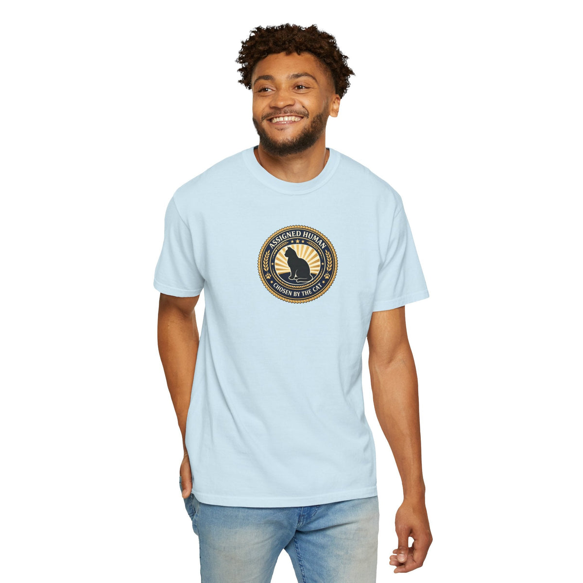 Assigned Human T-Shirt | Chosen by the Cat Tee - Clothing, Unisex, T-Shirts - EpiAl's Shop