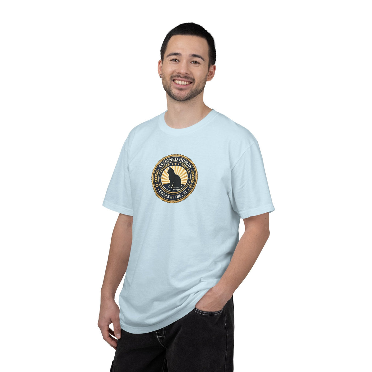Assigned Human T-Shirt | Chosen by the Cat Tee - Clothing, Unisex, T-Shirts - EpiAl's Shop