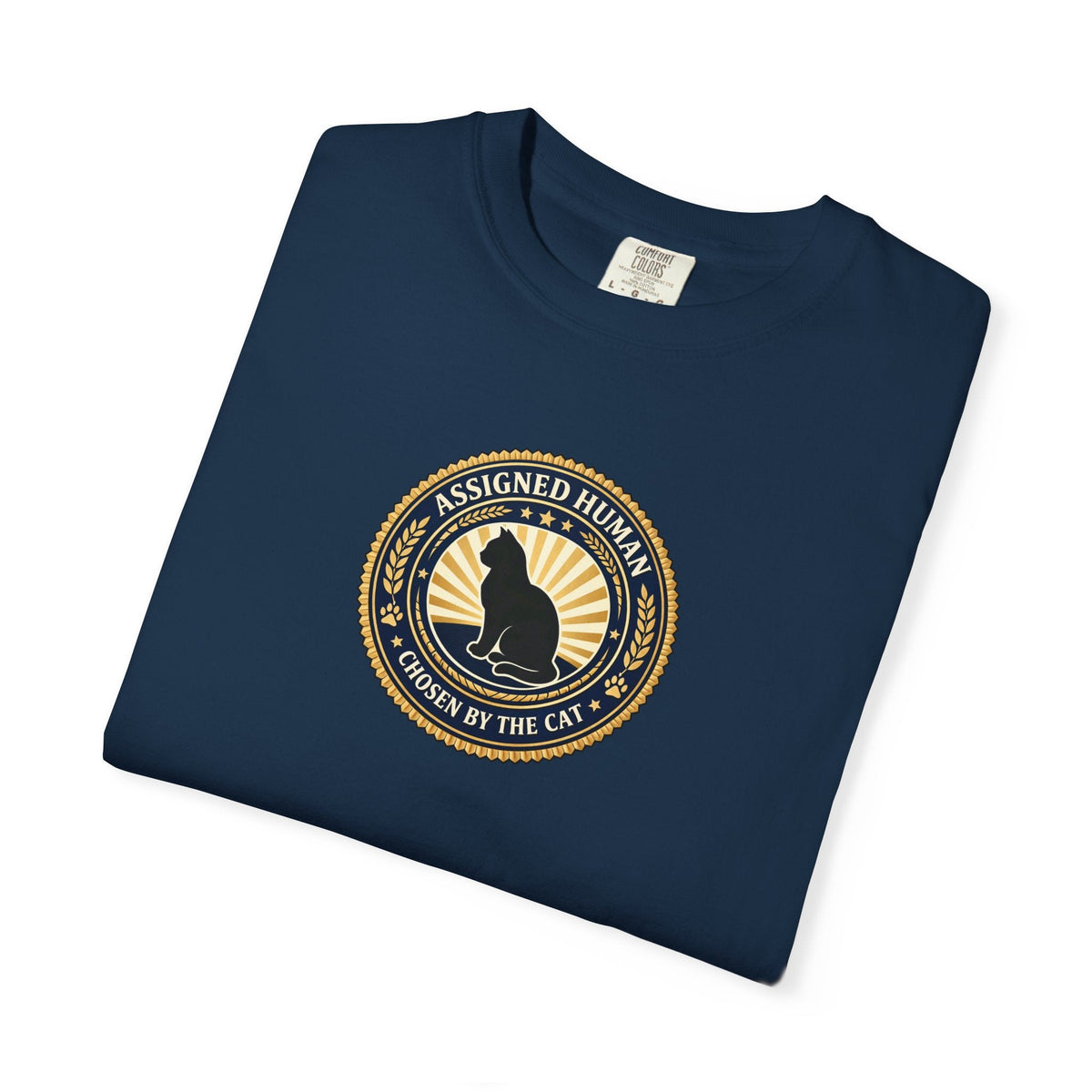 Assigned Human T-Shirt | Chosen by the Cat Tee - Clothing, Unisex, T-Shirts - EpiAl's Shop