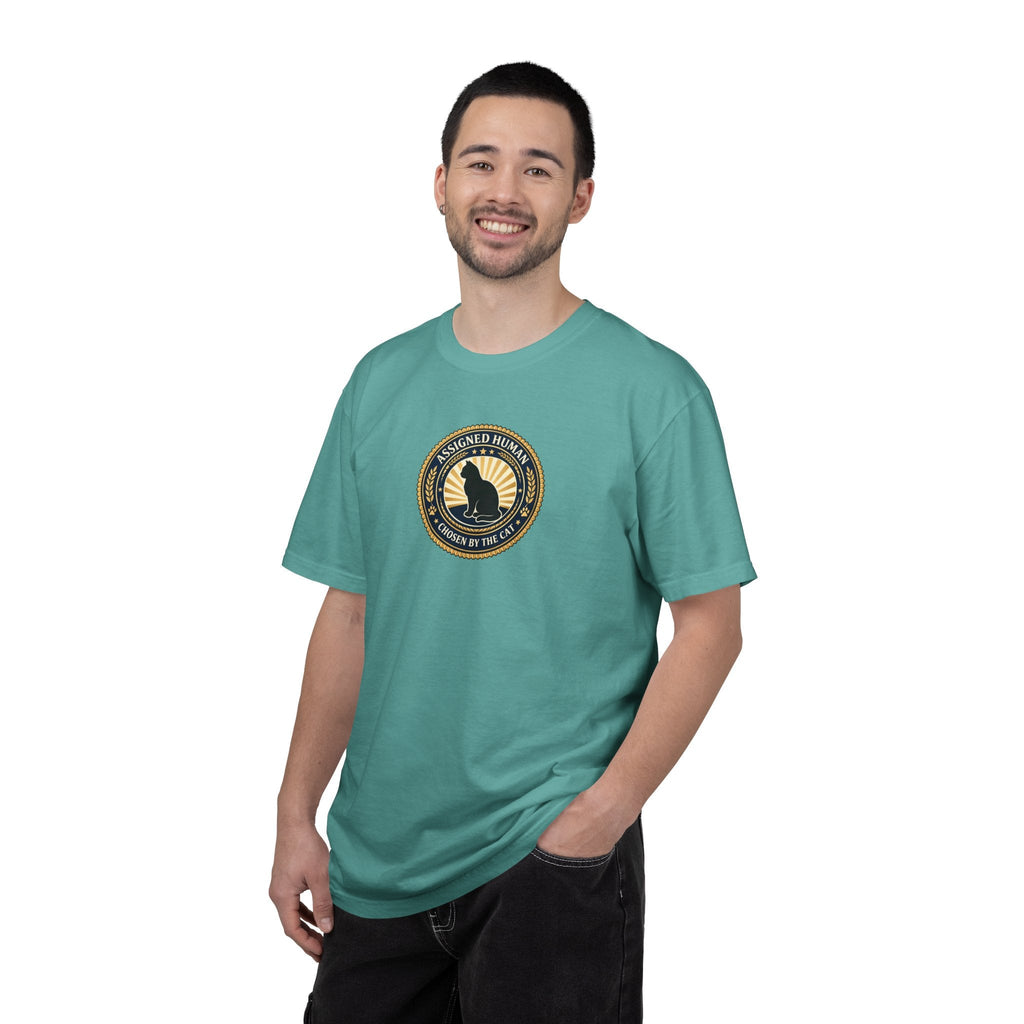 Assigned Human T-Shirt | Chosen by the Cat Tee - Clothing, Unisex, T-Shirts - EpiAl's Shop