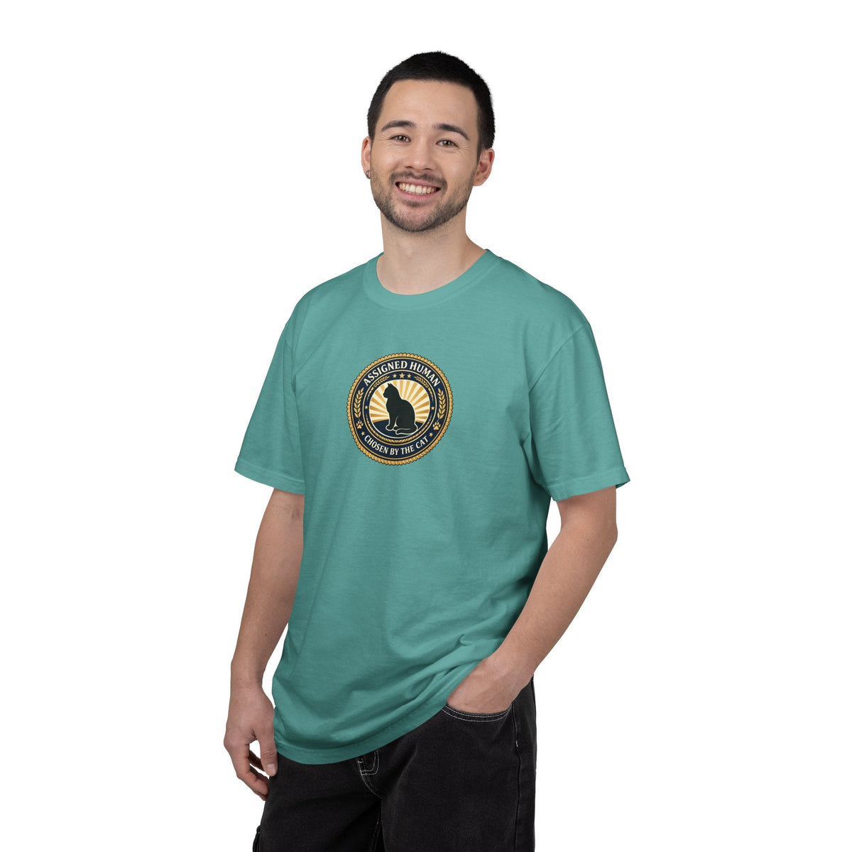 Assigned Human T-Shirt | Chosen by the Cat Tee - Clothing, Unisex, T-Shirts - EpiAl's Shop