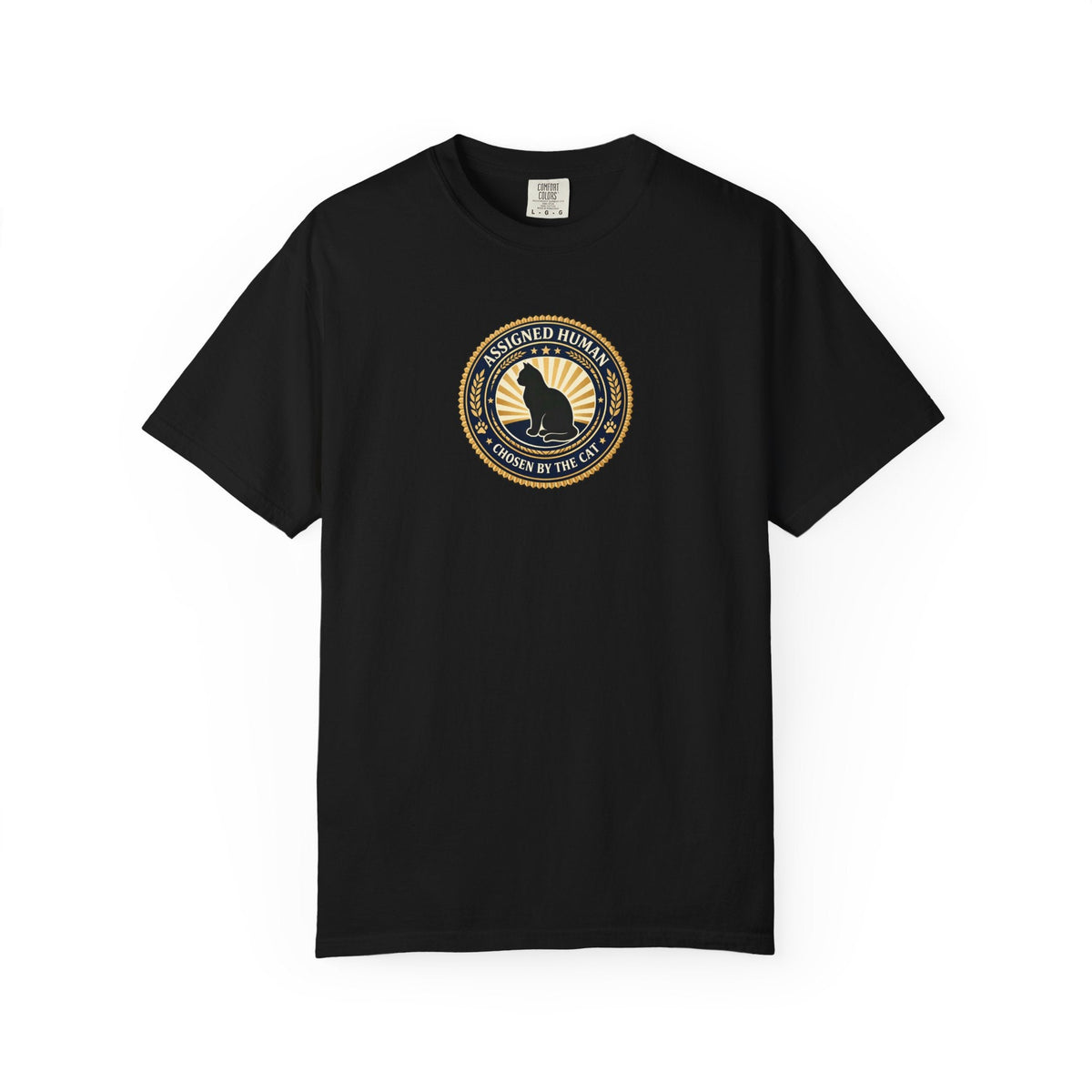 Assigned Human T-Shirt | Chosen by the Cat Tee - Clothing, Unisex, T-Shirts - EpiAl's Shop