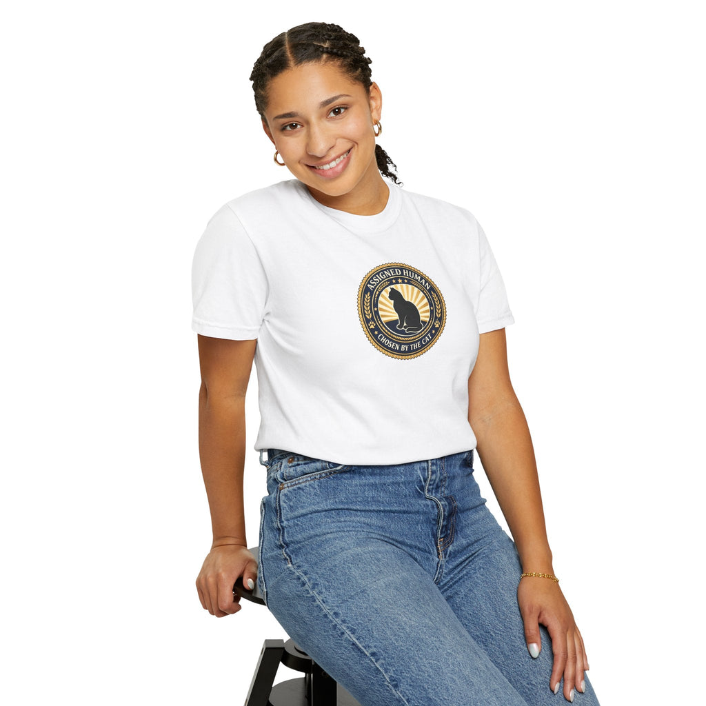 Assigned Human T-Shirt | Chosen by the Cat Tee - Clothing, Unisex, T-Shirts - EpiAl's Shop