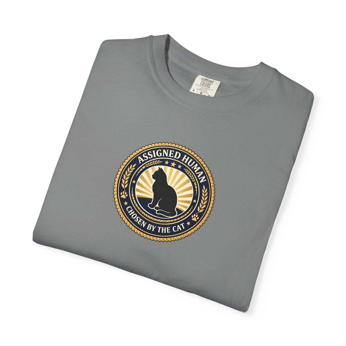 Assigned Human T-Shirt | Chosen by the Cat Tee - Clothing, Unisex, T-Shirts - EpiAl's Shop