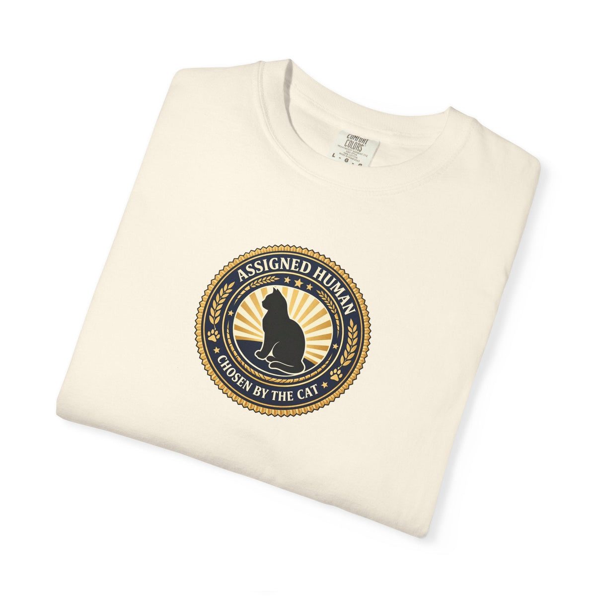 Assigned Human T-Shirt | Chosen by the Cat Tee - Clothing, Unisex, T-Shirts - EpiAl's Shop