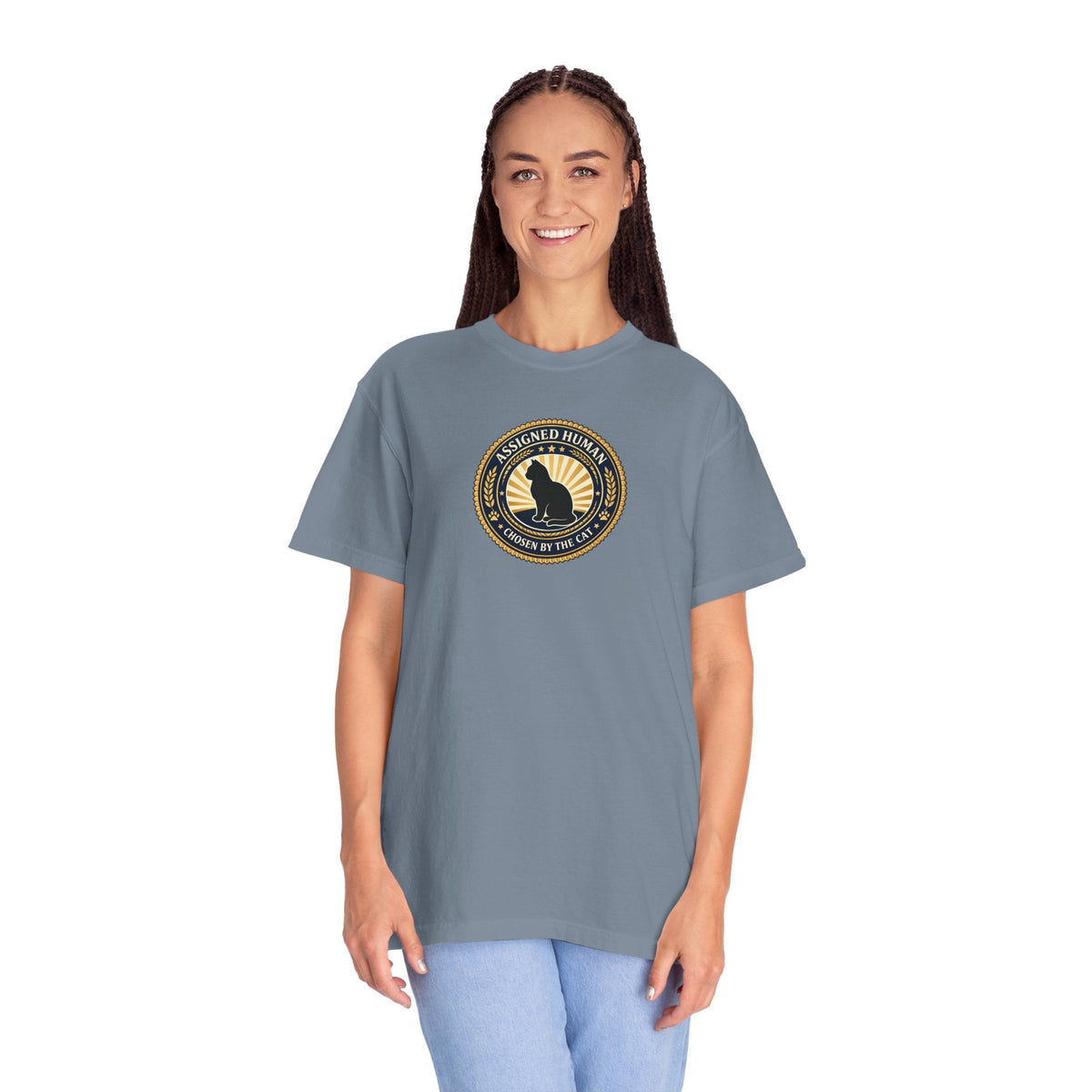 Assigned Human T-Shirt | Chosen by the Cat Tee - Clothing, Unisex, T-Shirts - EpiAl's Shop