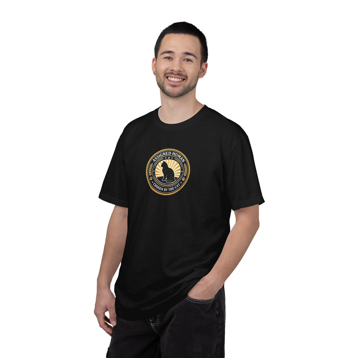 Assigned Human T-Shirt | Chosen by the Cat Tee - Clothing, Unisex, T-Shirts - EpiAl's Shop