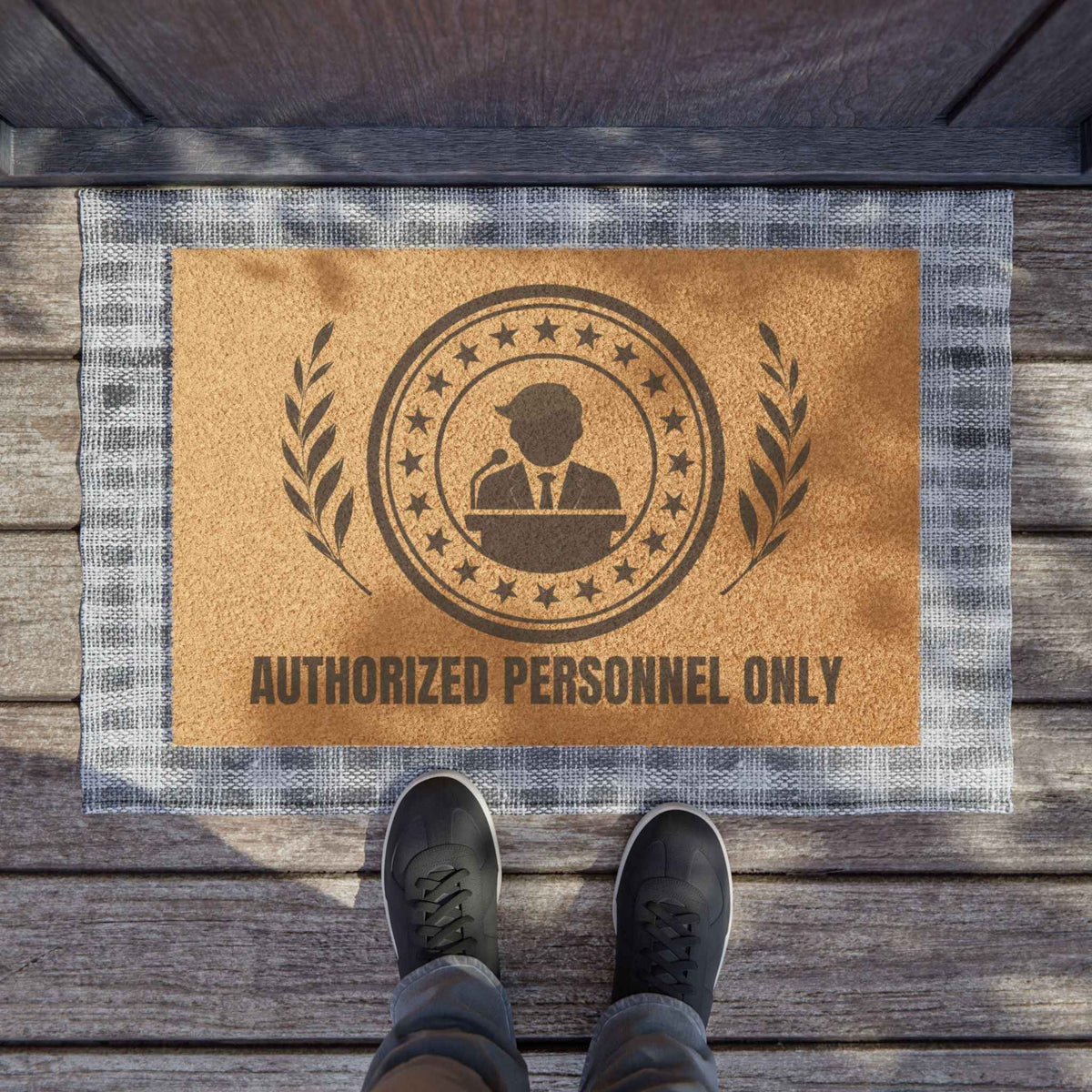Authorized Personnel Only Presidential-Parody Welcome Mat - Decor, Rugs, Outdoor - EpiAl's Shop